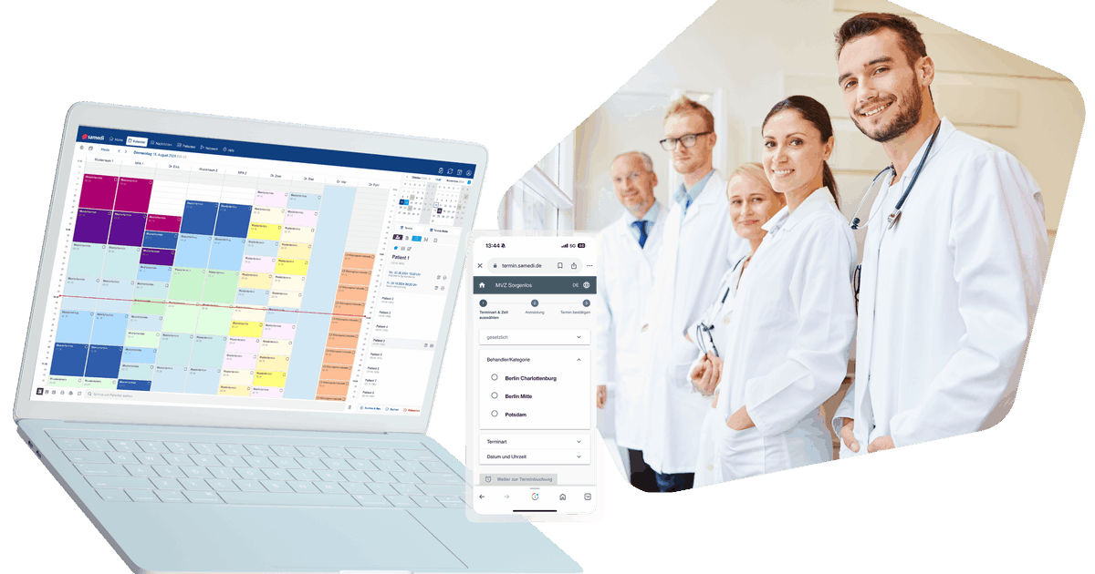 2023 08 30 12 17 24 MVZ Berlin Online Terminbuchung für Patienten und Vernetzung von Ärzten bei sa