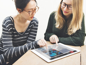 Women friendship digital tablet news networking co 2022 12 15 23 49 44 utc