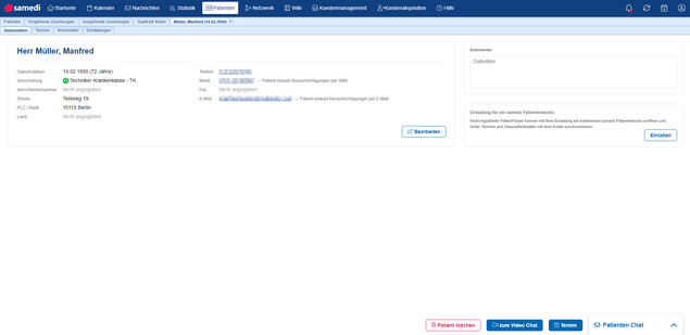 Patient dashboard neu