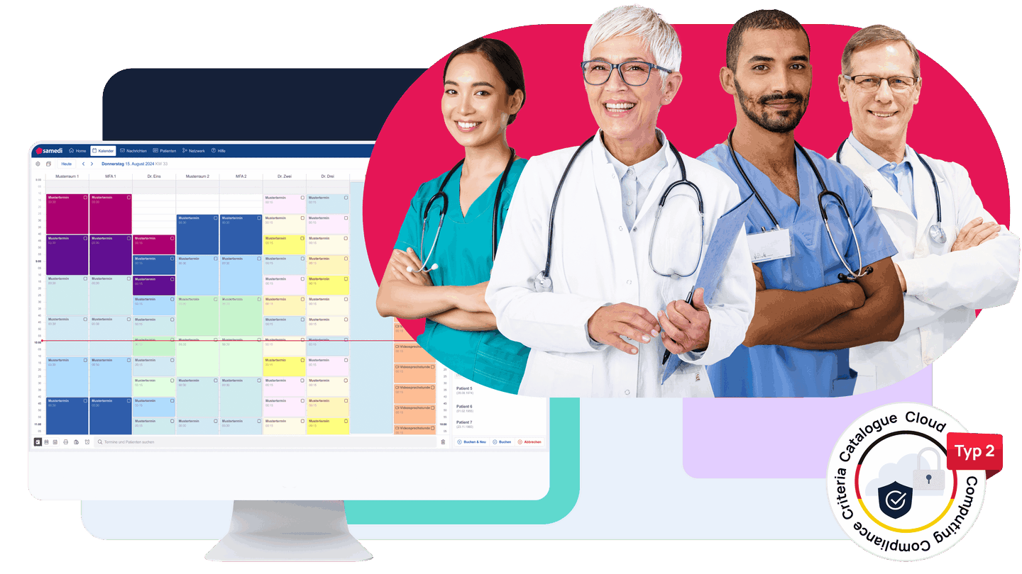Samedi Software für Praxen und Kliniken Header C5 T2