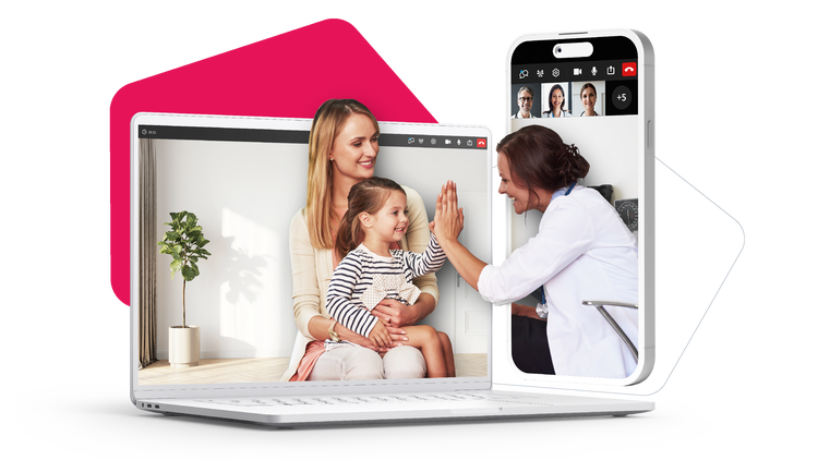 Samedi Videosprechstunde Telemedizin Headergrafik