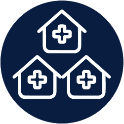 Icons Startseite blauer Kreis MVZ