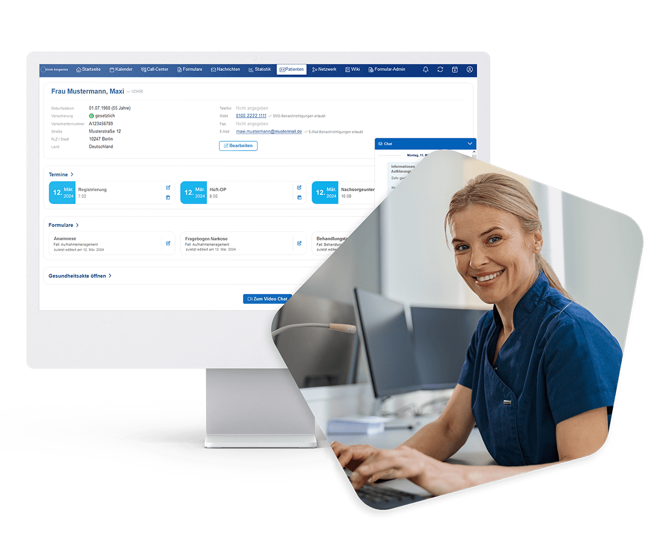 Samedi Patientenportal Professional Dashboard