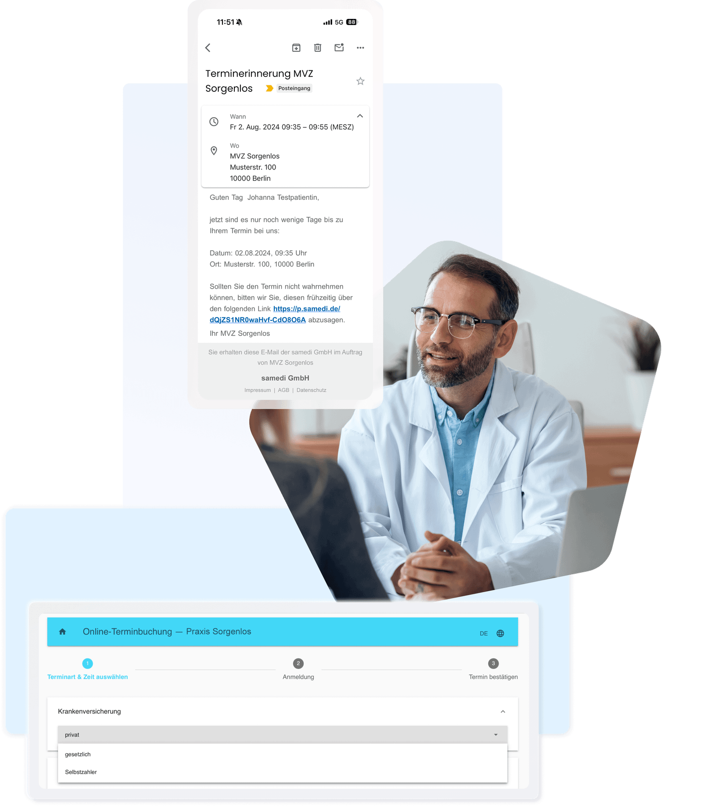 Patientenmanagement Terminmanagement Praxis Online Terminbuchung