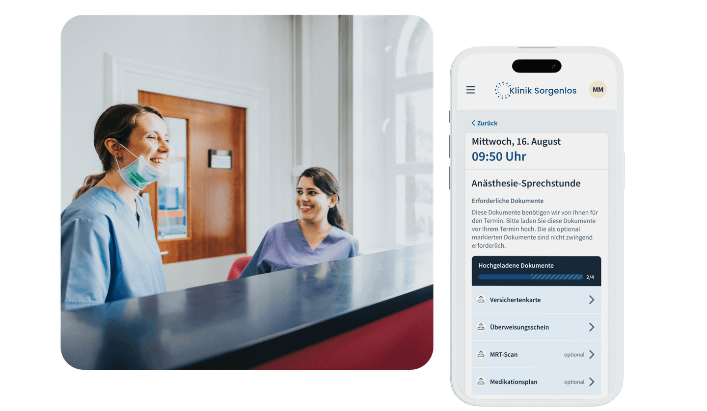 Patientenportal Krankenhaus Dokumentenupload 2