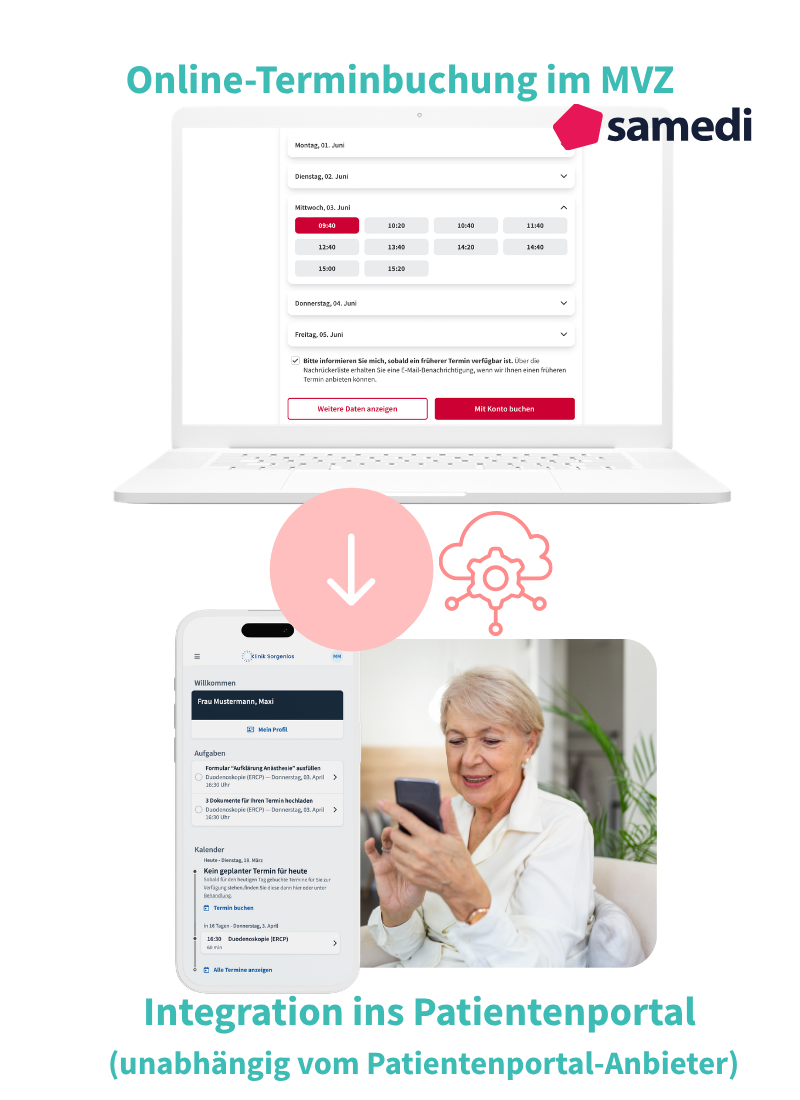 Samedi Patientenportal intersektorale Vernetzung MVZ