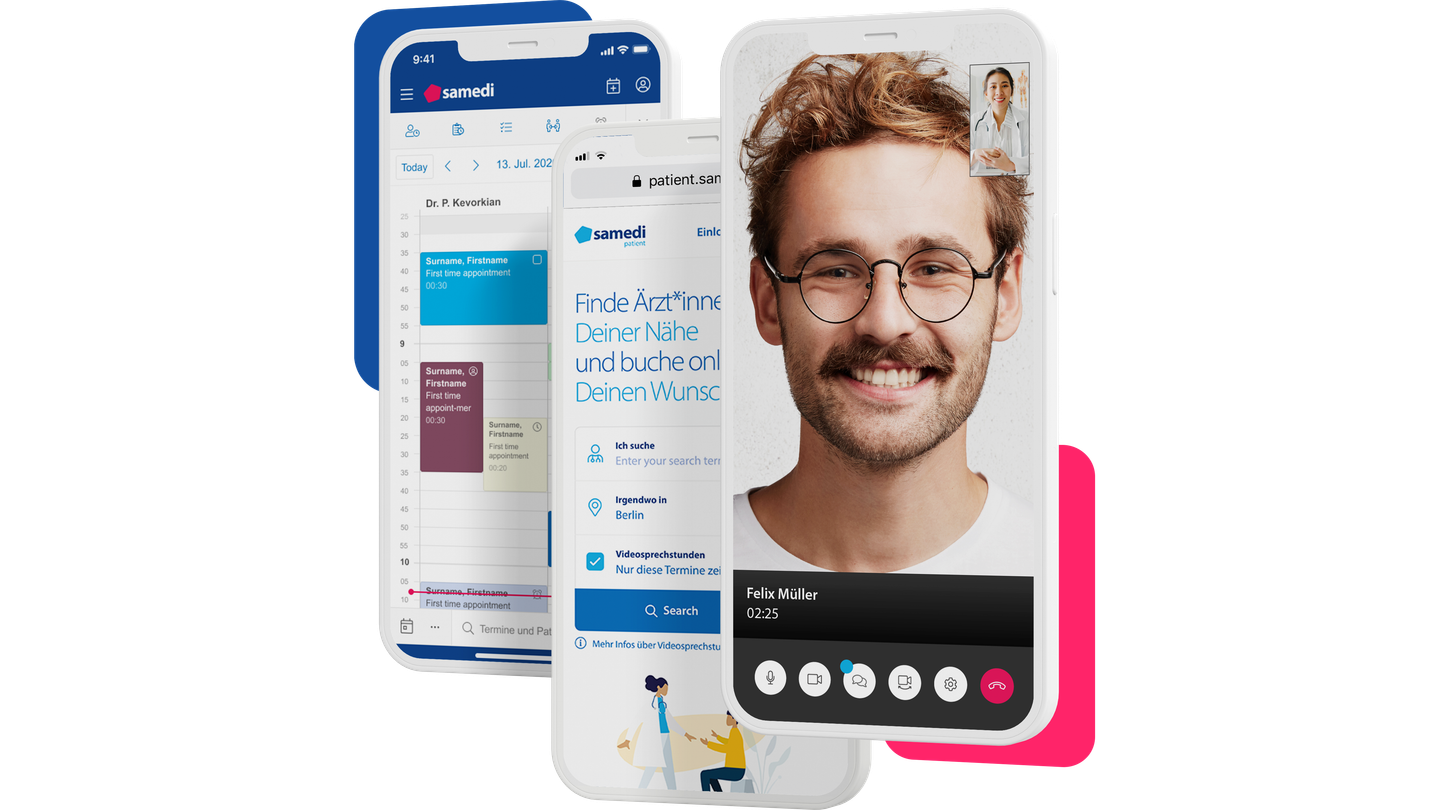 Mockup Three Phones White 16 9