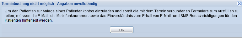 Angaben unvollständig