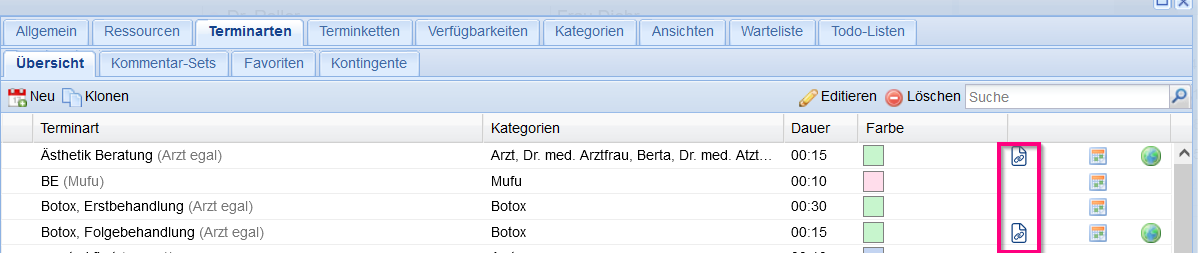 Formular icon neu