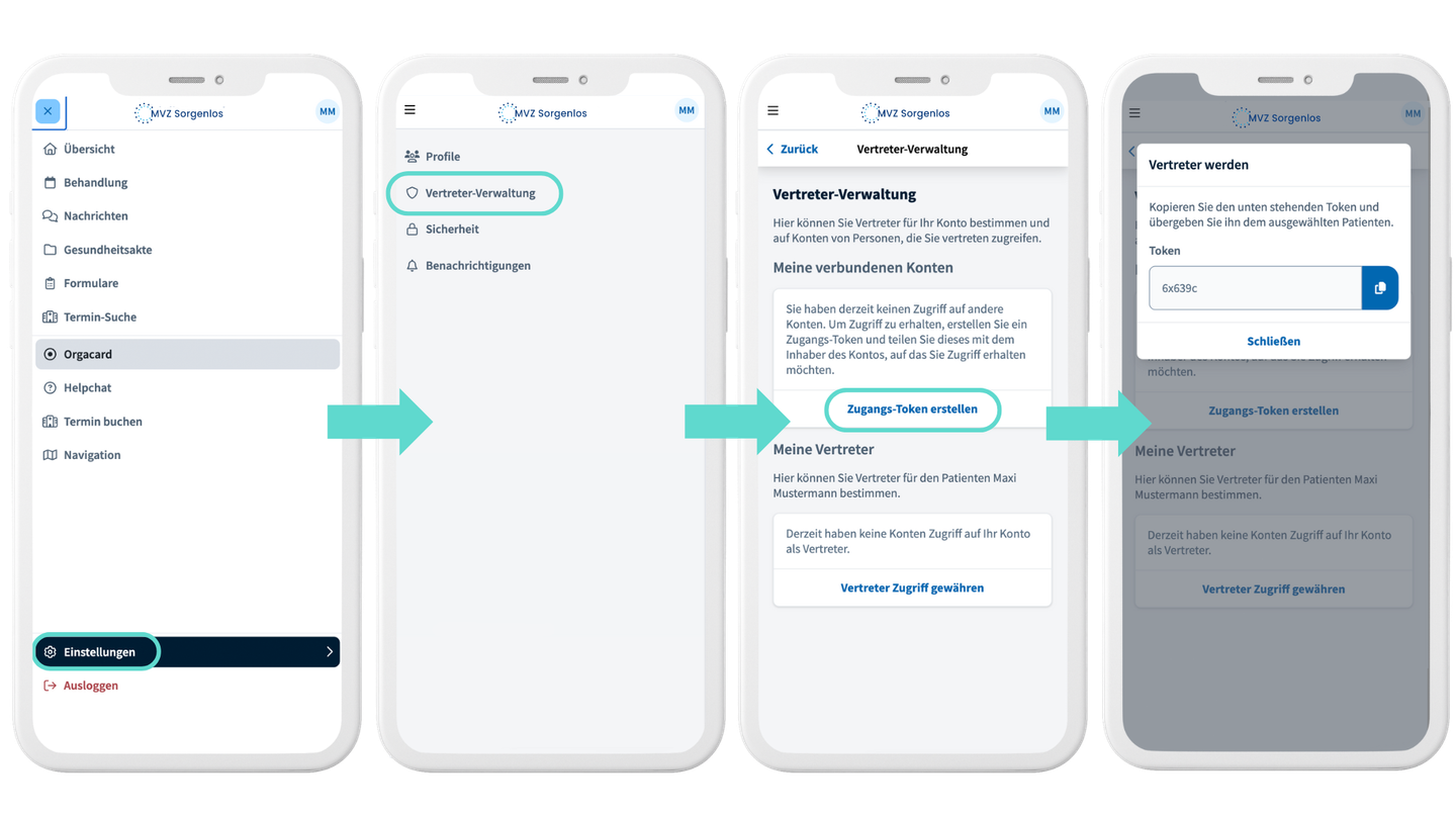 Samedi Patienten Account Vertreter Verwaltung How to mobil